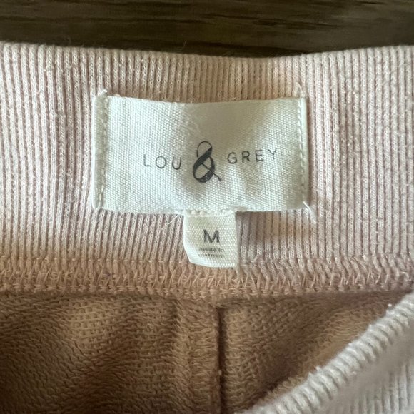 Lou & Grey Matching Lounge Quarter Button-Up and Sweatpant Set, Soft Pink, Med. - Picture 8 of 8
